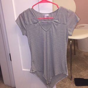 Striped Bodysuit